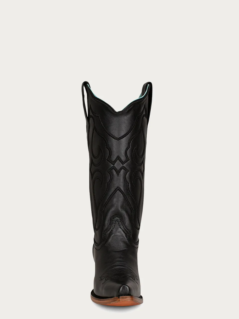 Z5072 - WOMEN'S EMBROIDERY BLACK SNIP TOE COWBOY BOOT